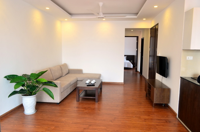 Brand new two bedrooms apartment in Ba Dinh district, modern and good layout, outdoor balcony