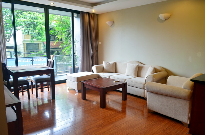 Modern one bedroom apartment in Dang Thai Mai street-West Lake, large outdoor balcony