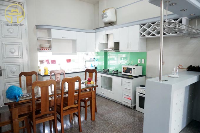 Modern villa has three bedrooms in Ba Dinh district, large terrace, fully furnished, wooden floor