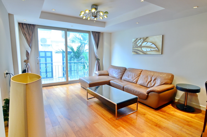 Modern furnished apartment on To Ngoc Van street, hardwood floor, a lot of natural lights, royal style, convenient location