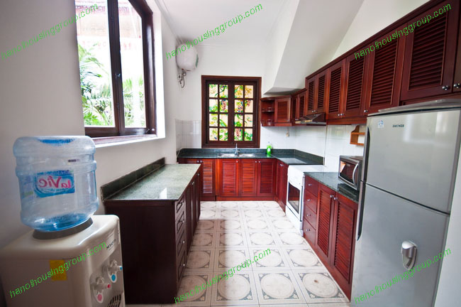 Beautiful four bedrooms furnished villa on To Ngoc Van street, Tay Ho District