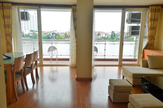 Stunning two bedrooms apartment in of front the West Lake, on lake banks street, amazing view, large balcony