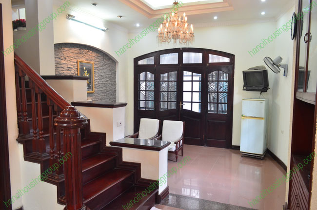 Beautiful six bedrooms house on Van Cao street, fully furnished, spacious terrace on top floor, large balcony
