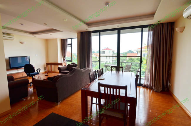 Elegant and large balcony serviced apartment Hanoi in Tay Ho West Lake
