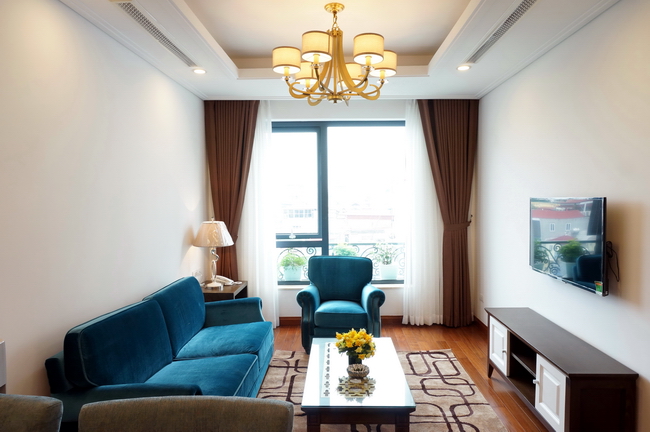 Royal Style two bedrooms serviced apartment in the heart of Hai Ba Trung district, high quality interior
