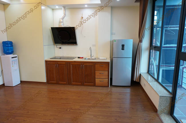 Spacious and a big size outdoor balcony apartment to rent in the heard of Ba Dinh district, Hanoi, Vietnam