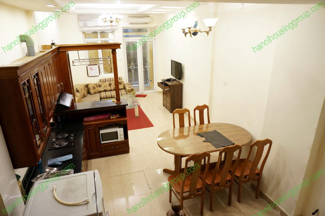 A beautiful three bedrooms house for lease located on Nguyen Thai Hoc street, close to Temple of Literature