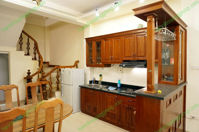 A beautiful three bedrooms house for lease located on Nguyen Thai Hoc street, close to Temple of Literature