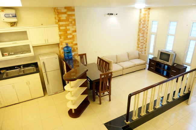 Lovely two bedrooms with a large rooftop terrace house in Ba Dinh district, furnished and good layout