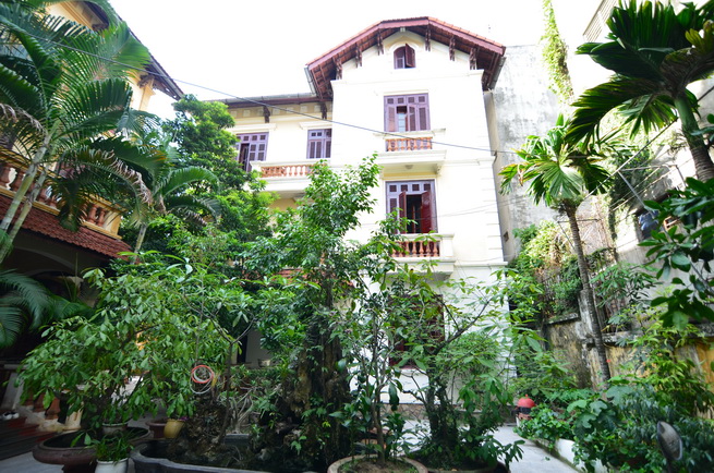 Ba Dinh district – Outstanding a really big garden with a lot of trees, Charm French style house in Ngoc Ha Village