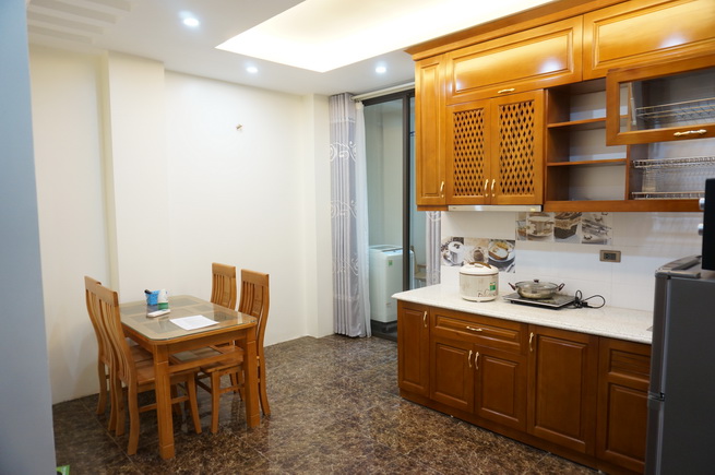 Fully furnished and brand new one bedroom apartment with balcony on Yen Phu street, Tay Ho – West Lake