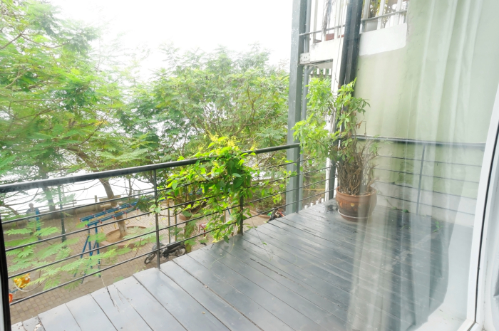 Facing the west lake | Big front balcony apartment to let in Yen Phu village, Tay Ho district, Hanoi-VIETNAM