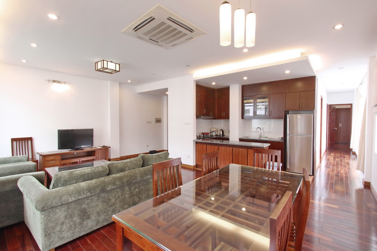 Hanoi real estate for rent a loads of nutral light apartment on Xuan Dieu Street