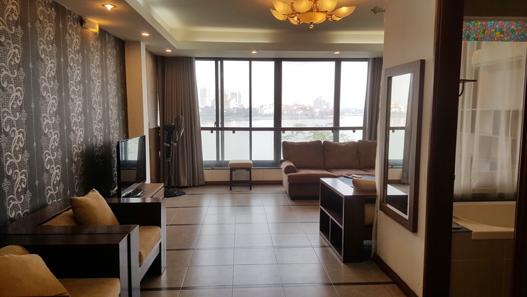 Lake view apartment for rent in Hanoi, Fresh Clean Air