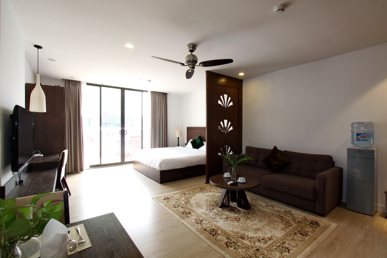 Western style and character apartment for rent in Hoan Kiem