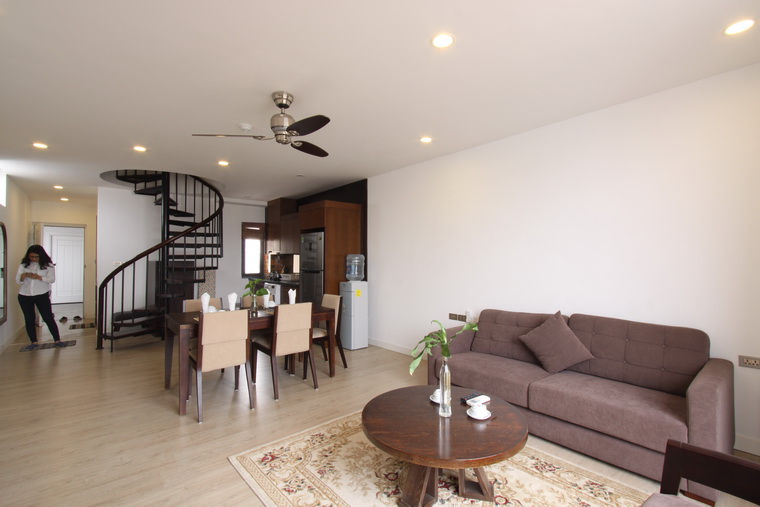 Luxurious and western style duplex apartment for rent in Hoan Kiem