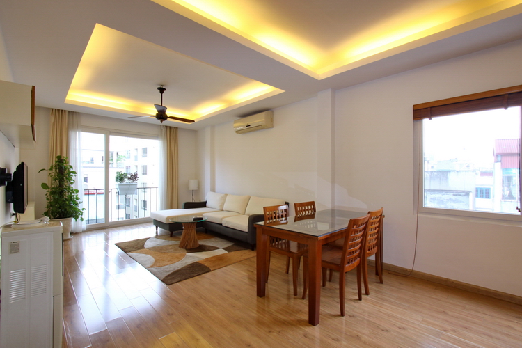 Cosy style and furnished hanoi apartment for rent in Ba Dinh District