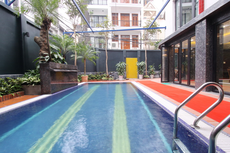 Brand new 2 floor apartment in Tay Ho available with outdoor swimming pool