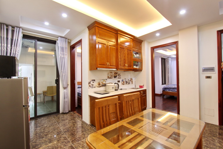 Full Furniture 03 bedrooms apartment for rent in Tay Ho having a huge balcony