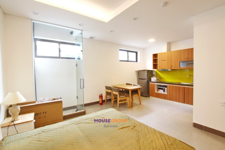 Fully furnished studio apartment Hanoi on the first floor of the apartment building