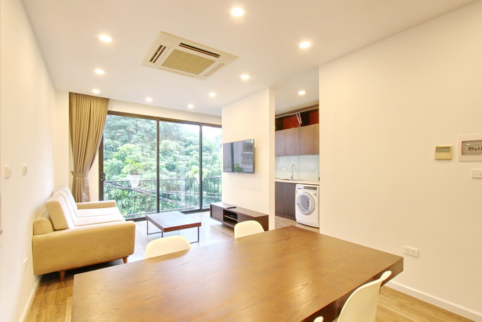 Serviced apartment for rent in Hanoi has a lot of natural light and nice view