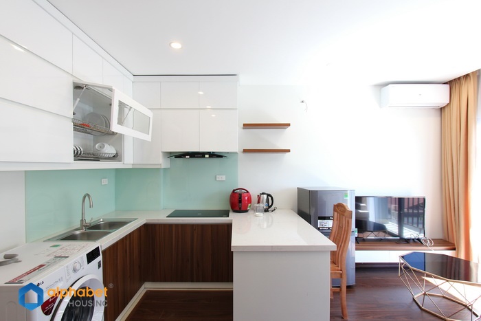 Lovely and brightness one bedroom apartment to rent in Nghi Tam Village