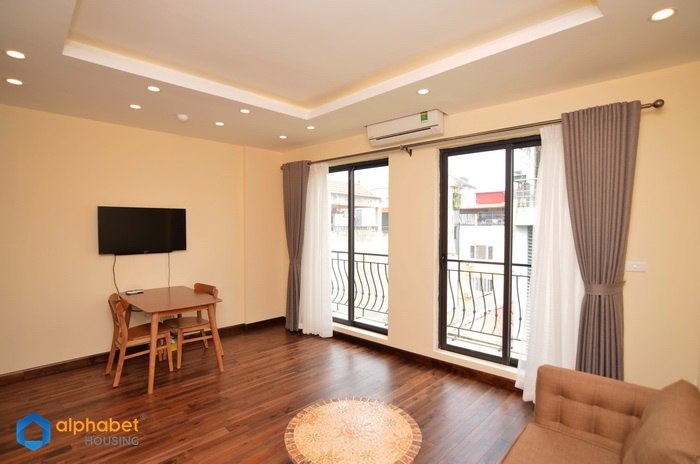 Brand new one bedroom serviced apartment for rent in Truc Bach