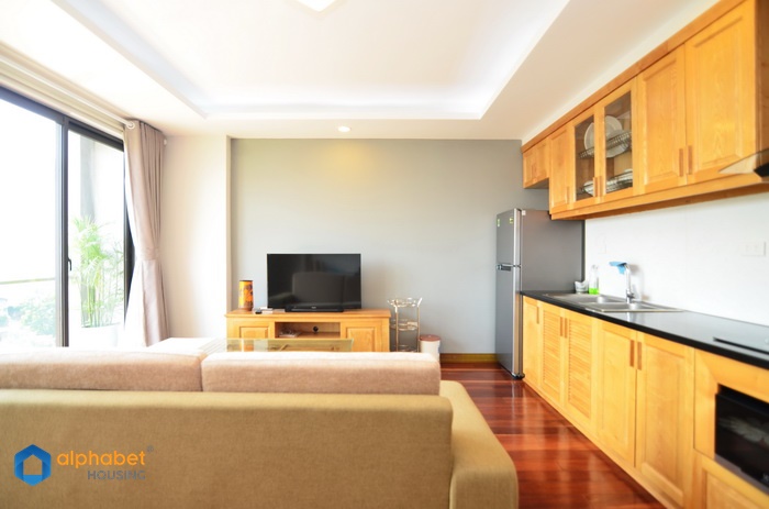Bright and cosy one bedroom apartment for rent in Truc Bach Hanoi