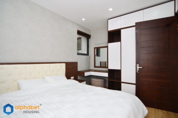 Lovely and newly built one bedroom serviced apartment for rent in Tay Ho