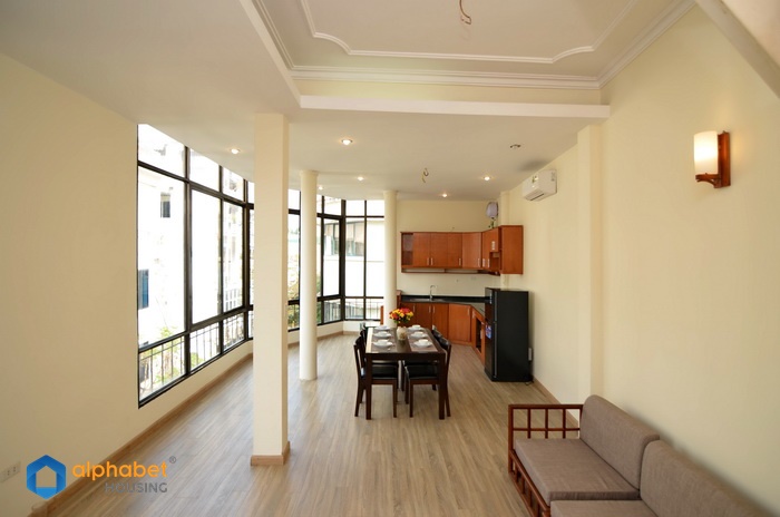 Loads of natural light two bedrooms apartment for rent in Truc Bach Island