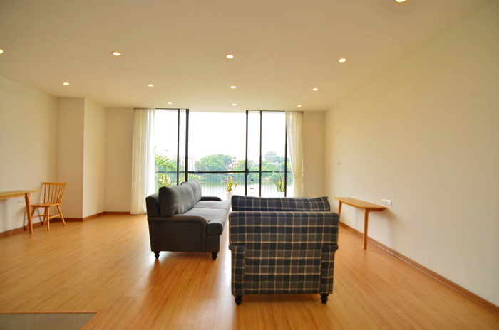 Brand new Lake view serviced apartment for rent in Tay Ho | Fully Furnished