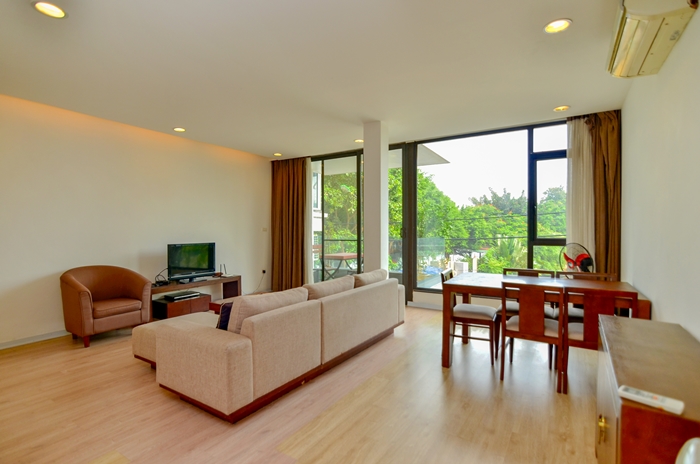 Lake view serviced apartment for rent in Tay Ho West Lake Hanoi